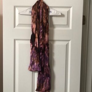 Beautiful boho style silky scarf. Approx. 63 inches. Luxurious look and feel.